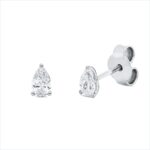 Ohrstecker 4er-Krappe Weißgold 18kt 0,39 Diamantschmuck mit 2 Diamanten - 2V782