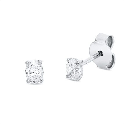 Ohrstecker 4er-Krappe Weißgold 18kt 0,36 Diamantschmuck mit 2 Diamanten - 2V787