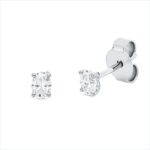 Ohrstecker 4er-Krappe Weißgold 18kt 0,30 Diamantschmuck mit 2 Diamanten - 2V788