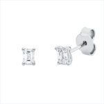 Ohrstecker 4er-Krappe Weißgold 18kt 0,48 Diamantschmuck mit 2 Diamanten - 2V790