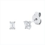 Ohrstecker 4er-Krappe Weißgold 18kt 0,40 Diamantschmuck mit 2 Diamanten - 2V791