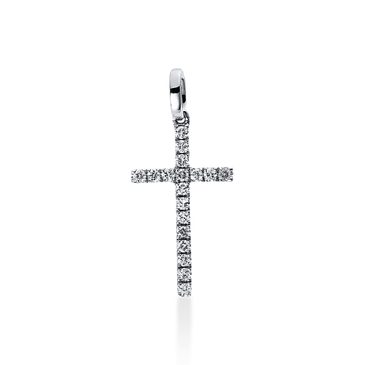 3D105W Anhänger Weißgold 18kt 0,10 Diamantschmuck mit 18 Diamanten - 3D105 – Bild 1