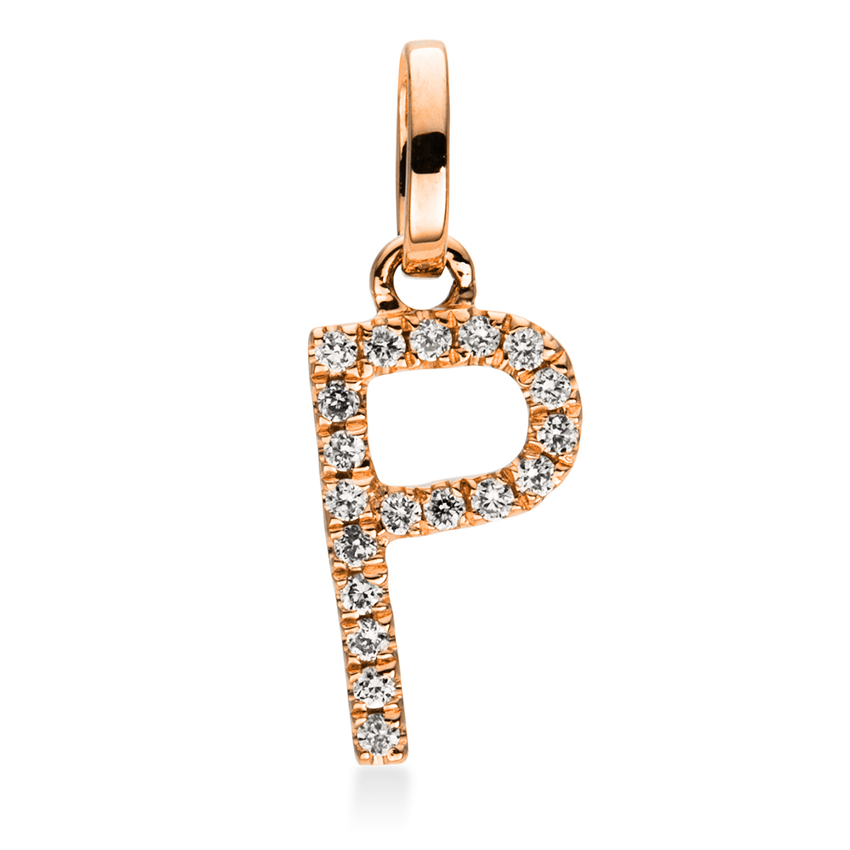 3D722R Anhänger Rosegold 18kt 0,04 Diamantschmuck mit 19 Diamanten - 3D722 – Bild 1