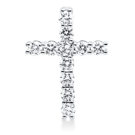 Anhänger Weißgold 18kt 0,33 Diamantschmuck mit 11 Diamanten - 3F656