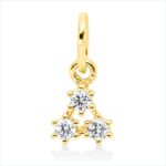 Anhänger Gelbgold 18kt 0,07 Diamantschmuck mit 3 Diamanten - 3I157