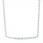 Collier Weißgold 18kt 0,16 Diamantschmuck mit 11 Diamanten - 4J106