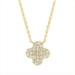 Collier Gelbgold 18kt 0,19 Diamantschmuck mit 29 Diamanten - 4O933