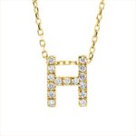Collier Gelbgold 18kt 0,10 Diamantschmuck mit 15 Diamanten - 4P013