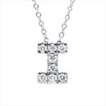 Collier Weißgold 18kt 0,14 Diamantschmuck mit 8 Diamanten - 4P014