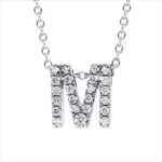 Collier Weißgold 18kt 0,09 Diamantschmuck mit 23 Diamanten - 4P018