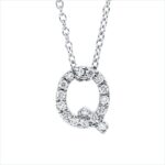 Collier Weißgold 18kt 0,10 Diamantschmuck mit 16 Diamanten - 4P022
