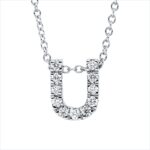 Collier Weißgold 18kt 0,11 Diamantschmuck mit 11 Diamanten - 4P027