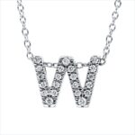 Collier Weißgold 18kt 0,11 Diamantschmuck mit 21 Diamanten - 4P029