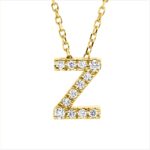 Collier Gelbgold 18kt 0,09 Diamantschmuck mit 12 Diamanten - 4P032
