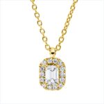 Collier Gelbgold 18kt 0,20 Diamantschmuck mit 15 Diamanten - 4P079