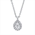 Collier 3er-Krappe Weißgold 18kt 0,21 Diamantschmuck mit 16 Diamanten - 4P081