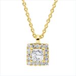 Collier Gelbgold 18kt 0,20 Diamantschmuck mit 17 Diamanten - 4P082