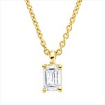 Collier 4er-Krappe Gelbgold 18kt 0,19 Diamantschmuck mit 1 Diamanten - 4P085
