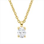 Collier 4er-Krappe Gelbgold 18kt 0,19 Diamantschmuck mit 1 Diamanten - 4P086