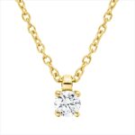 Collier 4er-Krappe Gelbgold 18kt 0,10 Diamantschmuck mit 1 Diamanten - 4P104