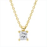 Collier 4er-Krappe Gelbgold 18kt 0,26 Diamantschmuck mit 1 Diamanten - 4P106