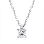 Collier 4er-Krappe Weißgold 18kt 0,25 Diamantschmuck mit 1 Diamanten - 4P106