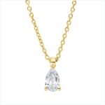 Collier 3er-Krappe Gelbgold 18kt 0,25 Diamantschmuck mit 1 Diamanten - 4P110