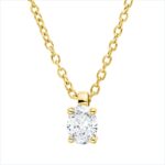 Collier 4er-Krappe Gelbgold 18kt 0,17 Diamantschmuck mit 1 Diamanten - 4P116