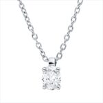 Collier 4er-Krappe Weißgold 18kt 0,17 Diamantschmuck mit 1 Diamanten - 4P116