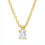 Collier 4er-Krappe Gelbgold 18kt 0,10 Diamantschmuck mit 1 Diamanten - 4P117