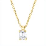 Collier 4er-Krappe Gelbgold 18kt 0,27 Diamantschmuck mit 1 Diamanten - 4P118