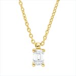 Collier 4er-Krappe Gelbgold 18kt 0,20 Diamantschmuck mit 1 Diamanten - 4P119