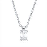 Collier 4er-Krappe Weißgold 18kt 0,20 Diamantschmuck mit 1 Diamanten - 4P119