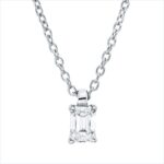 Collier 4er-Krappe Weißgold 18kt 0,16 Diamantschmuck mit 1 Diamanten - 4P120