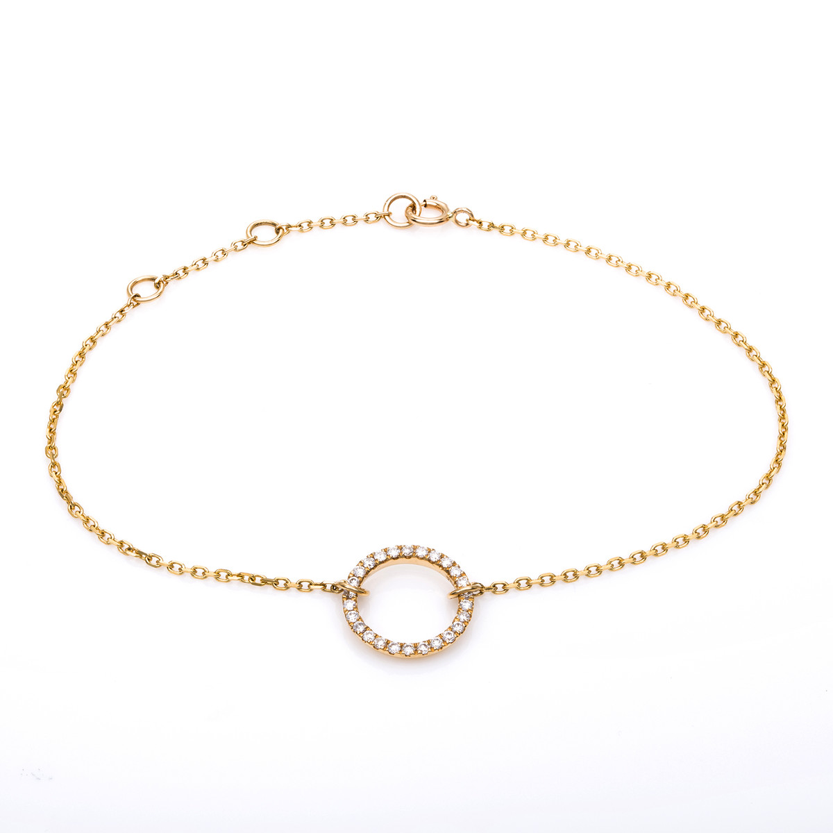 5A619G Armband Gelbgold 18kt 0,17 Diamantschmuck mit 26 Diamanten - 5A619 – Bild 1