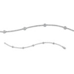 Armband Weißgold 18kt 0,23 Diamantschmuck mit 5 Diamanten - 5D821