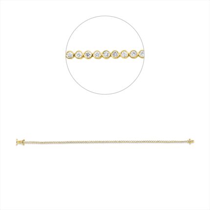 Armband Gelbgold 18kt 1,02 Diamantschmuck mit 85 Diamanten - 5F936