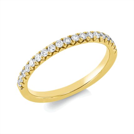 Memoire Gelbgold 18kt 0,29 Diamantringe mit 19 Diamanten - 1E601
