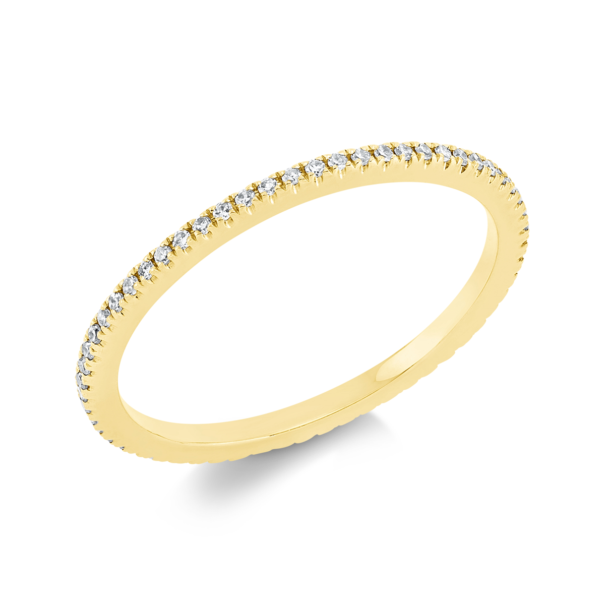 1FI66G Memoire Gelbgold 18kt 0,17 Diamantringe mit 60 Diamanten - 1FI66 – Bild 1