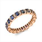 Farbstein Rosegold 18kt 0,16 Diamantringe Farbstein 1,56 ct - 1GJ36