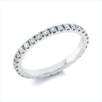 Memoire Weißgold 18kt 0,69 Diamantringe mit 32 Diamanten - 1GO84