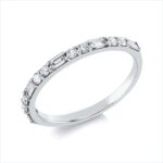Baguette Weißgold 18kt 0,43 Diamantringe mit 13 Diamanten - 1GP09