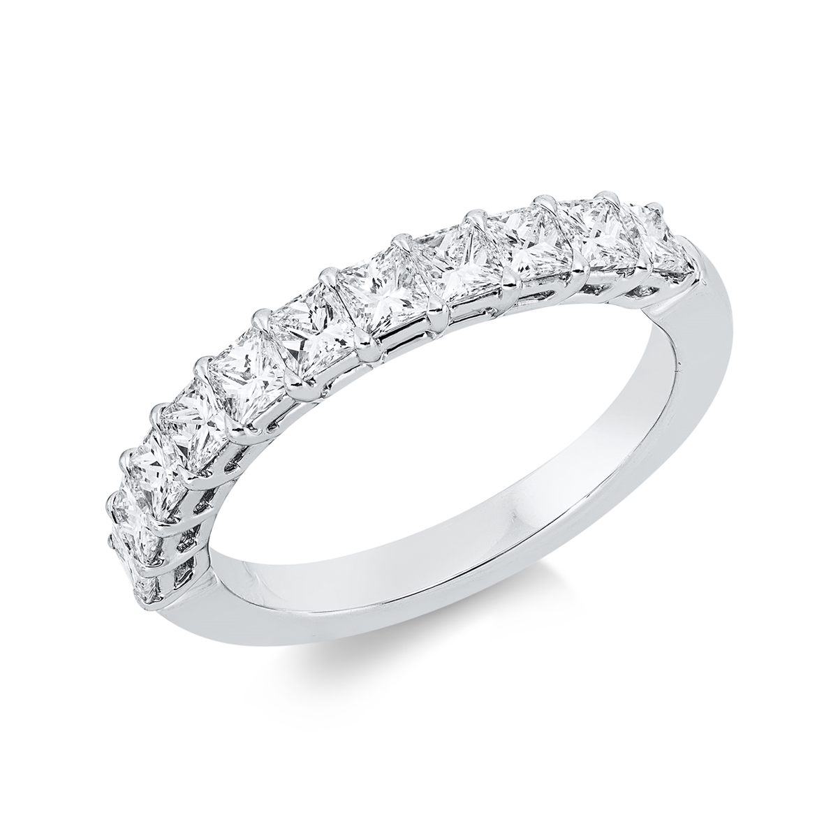 1IH71W Baguette Weißgold 18kt 1,00 Diamantringe mit 11 Diamanten - 1IH71 – Bild 1