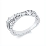 Baguette Weißgold 18kt 1,13 Diamantringe mit 15 Diamanten - 1II79