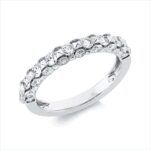Memoire Weißgold 18kt 1,17 Diamantringe mit 25 Diamanten - 1IK10