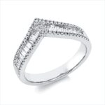 Baguette Weißgold 18kt 0,64 Diamantringe mit 81 Diamanten - 1IK41