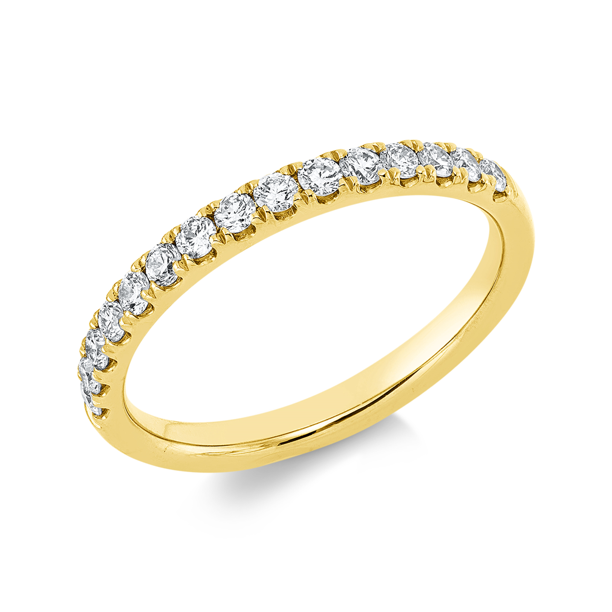 1IL09G Memoire Gelbgold 18kt 0,34 Diamantringe mit 15 Diamanten - 1IL09 – Bild 1