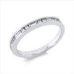 Baguette Weißgold 18kt 0,31 Diamantringe mit 14 Diamanten - 1IM20