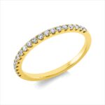 Memoire Gelbgold 18kt 0,25 Diamantringe mit 19 Diamanten - 1IN02