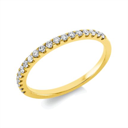 Memoire Gelbgold 18kt 0,25 Diamantringe mit 19 Diamanten - 1IN02